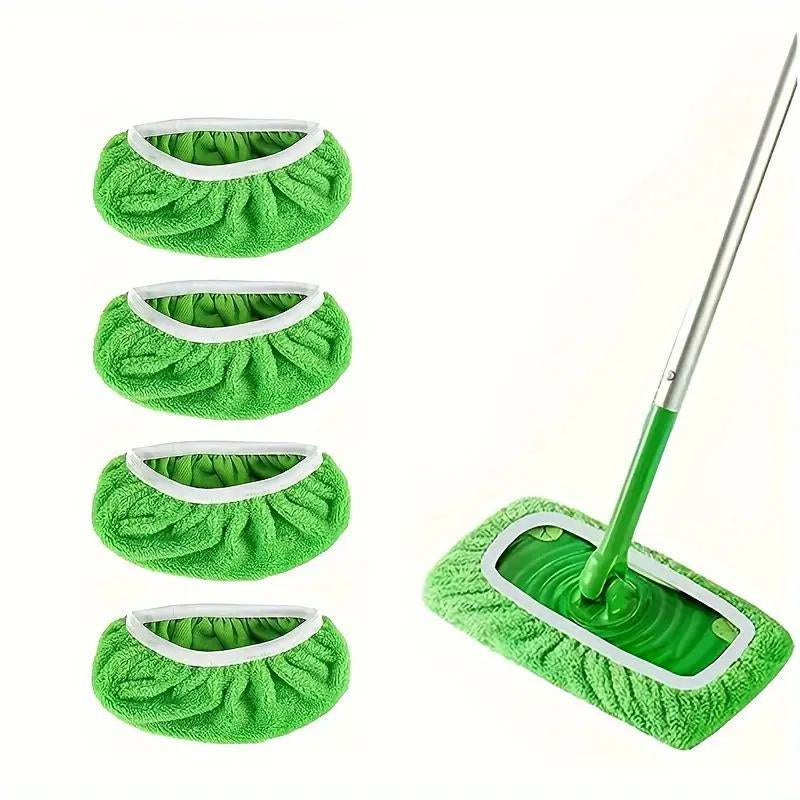 4-Pack Wet & Dry Mop Cloth Set – Durable, Easy-to-Clean Design